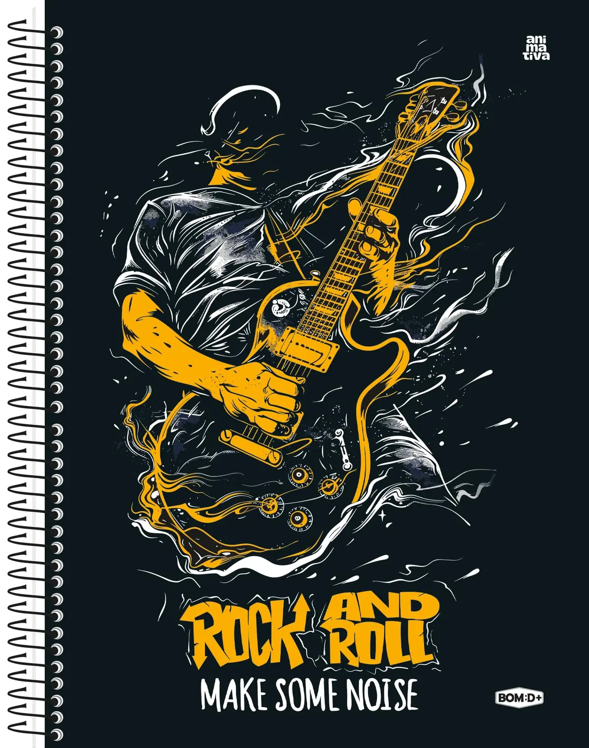 Caderno Universitário Animativa, 15 Matérias, Capa Dura, Bom D+ Masculino, 240 Folhas, Pacote com 2