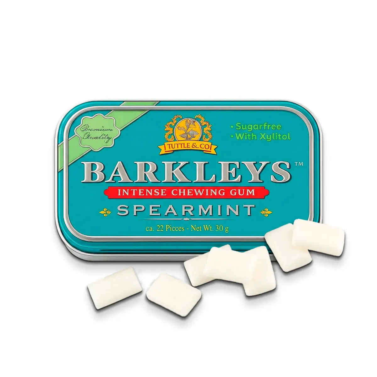 Barkleys Chewing Gum Spearmint 30G