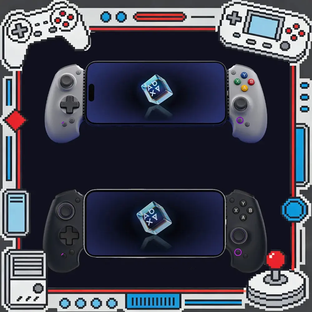 Controle de Jogo Abxylute S9 Stretch para Android e iOS, Gamepad Bluetooth Tipo-C para Celular, Ideal para Delta Action e Path of Exile 2