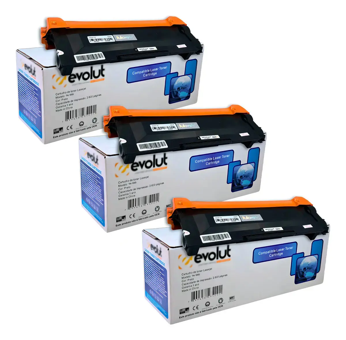 3x Toner Evolut L2540dw 2740dw Dcp-l2520 Tn 2370/660/2340 - 1