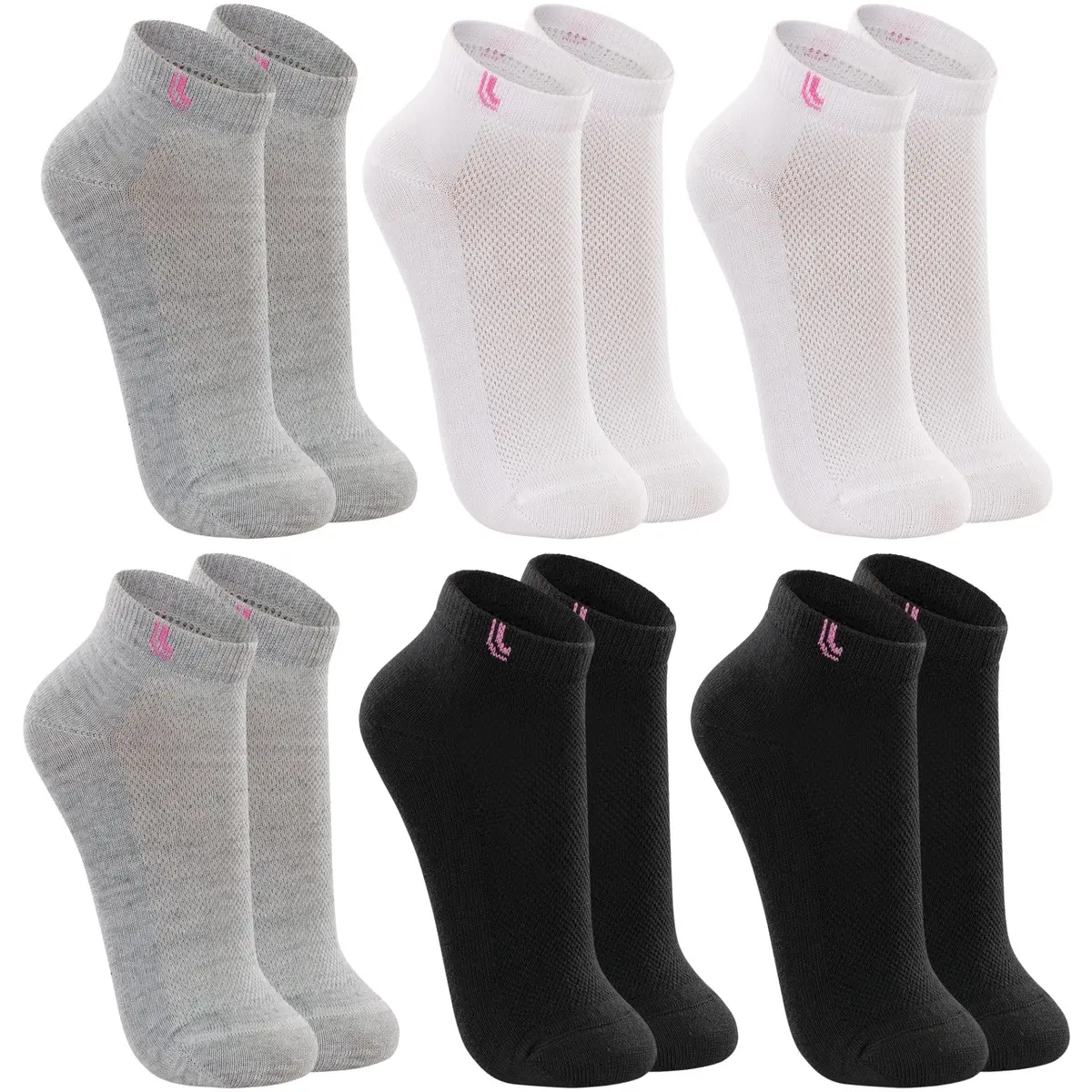 Kit 6 Pares De Meias Lupo Cano Curto Sport Algodão