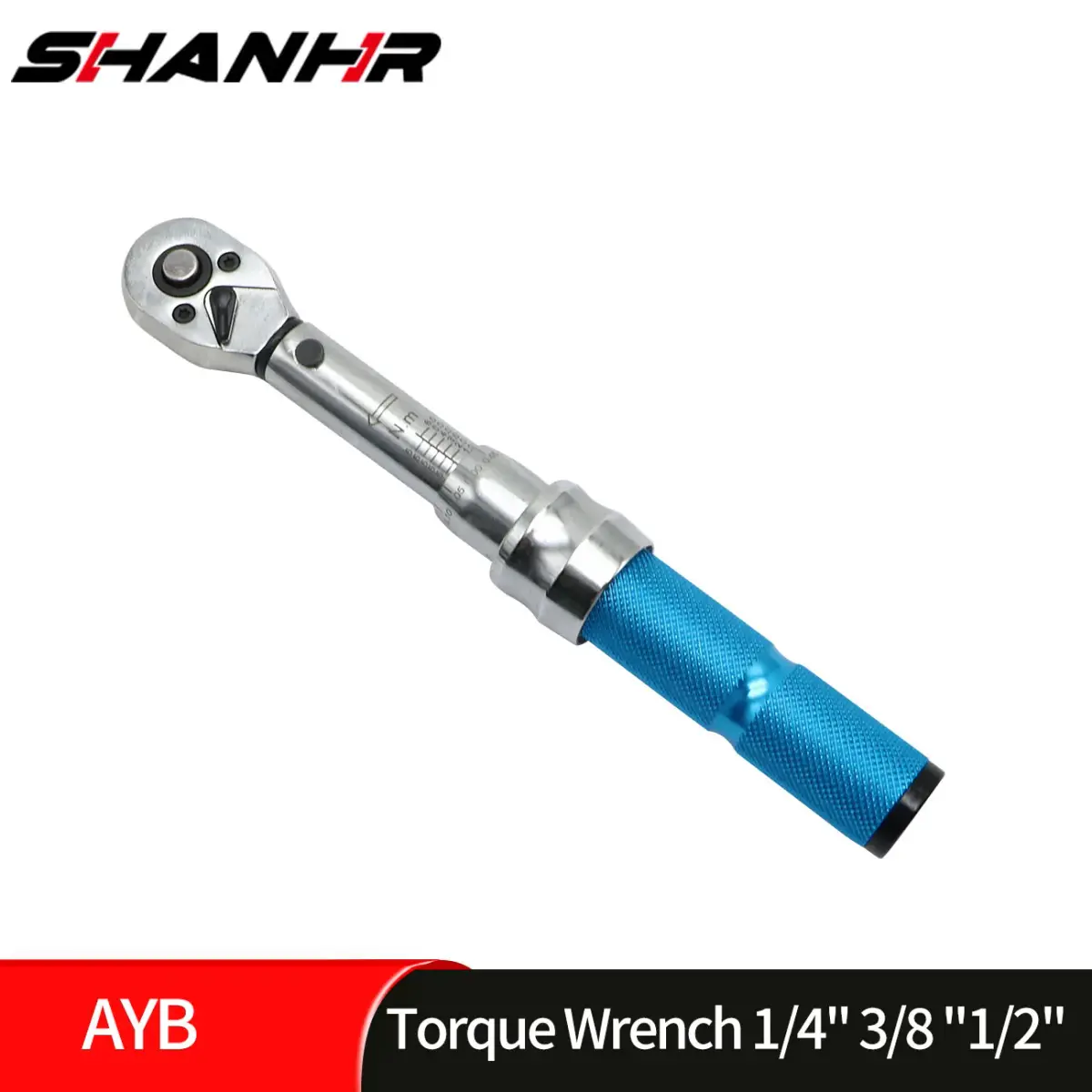 Chave de Torque de Alta Precisão SHANHR 1/4" 3/8" 1/2" Chave Ajustável Ferramentas de Reparo de Bicicletas Chave de Catraca Manual