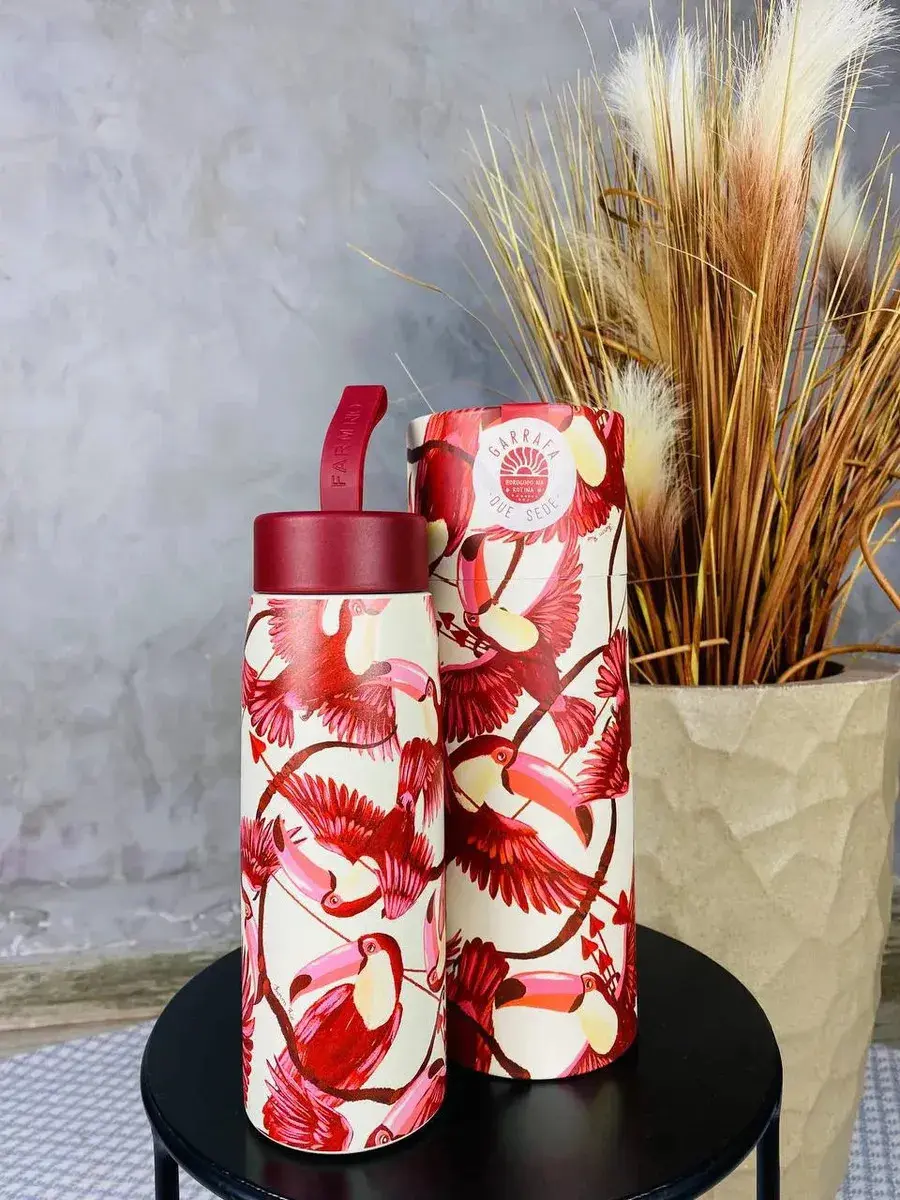 Garrafa Farm Que Sede Tucano Cupido 500 Ml Vermelho - 1