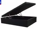 Cama Box Baú Casal com 48cm de altura - Blindado / Reforçado - Preto - 1