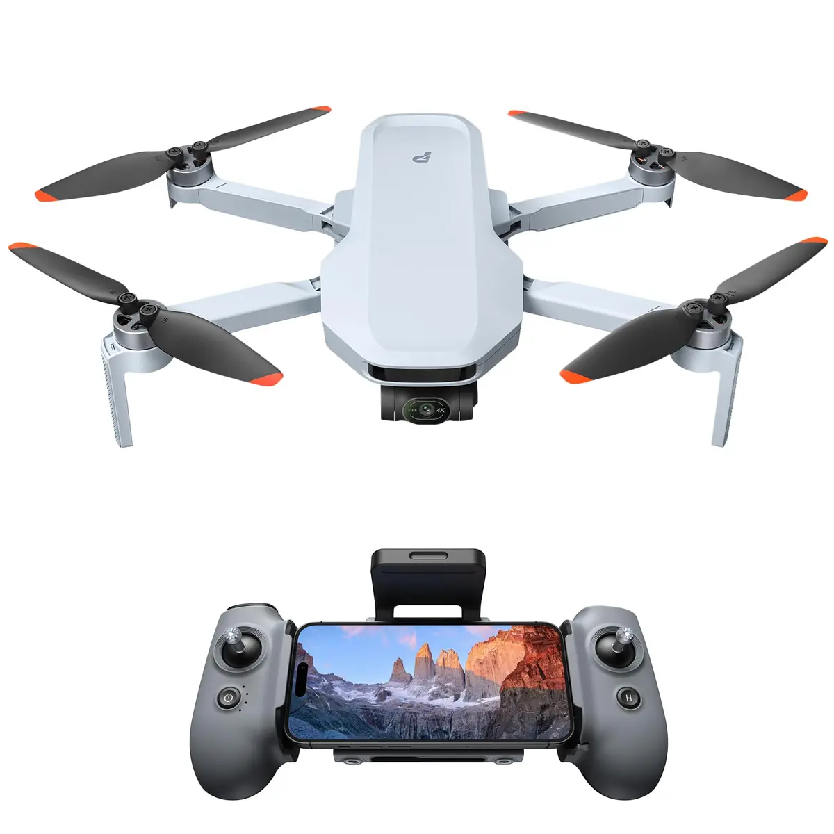 Potensic ATOM 2 Drone com Câmera para Adultos, Vídeo 4K HDR, Foto 8K, Menos de 249g, Gimbal de 3 Eixos, Transmissão 10KM, Rastreamento AI, Gravação Vertical, AI Night Shot, QuickShots, Kit Padrão - 1