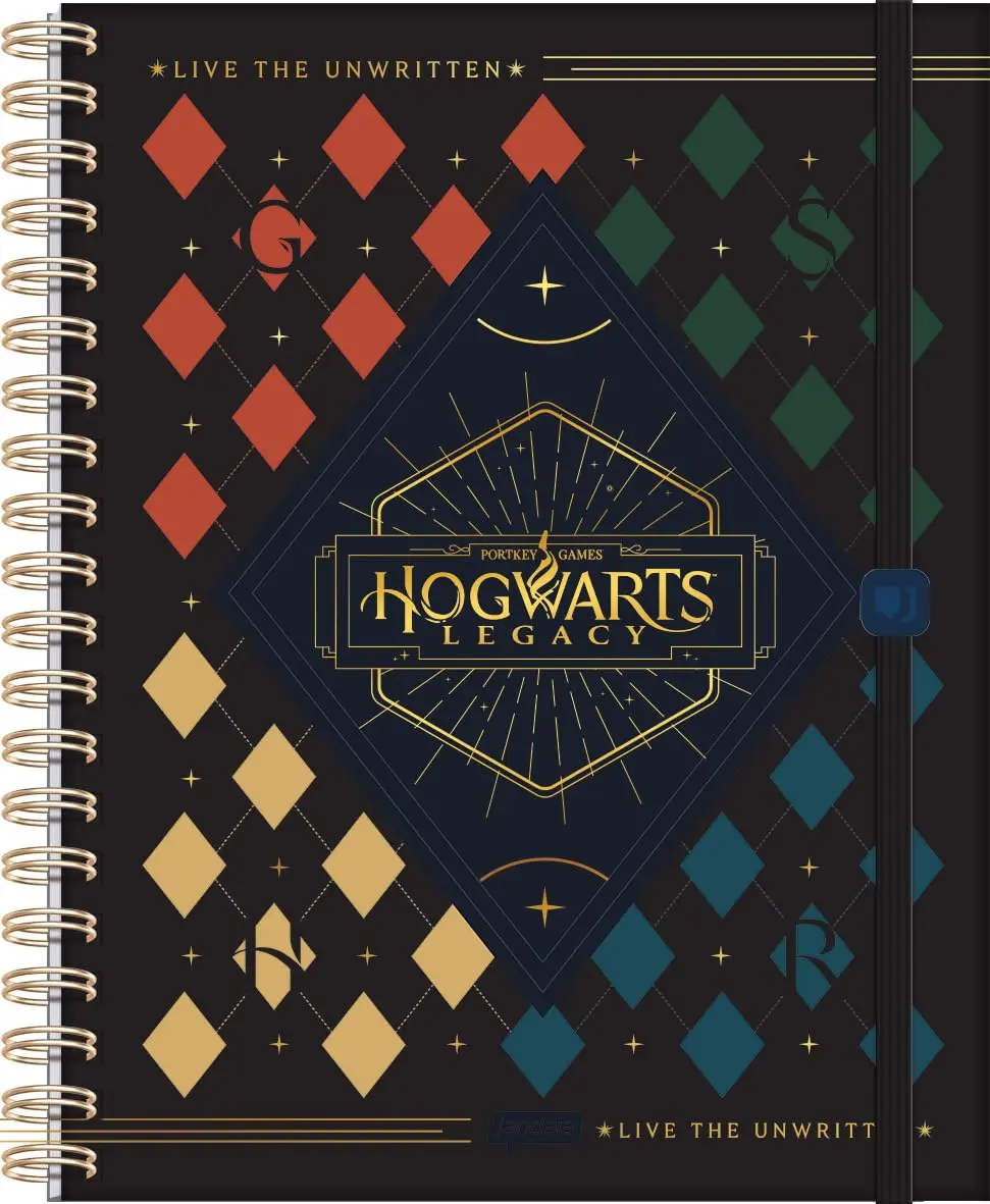 Jandaia - Caderno Neo com Pauta Inteligente Univ CD 80Fls Reposicionáveis - Hogwarts Legacy - 1 Unidade