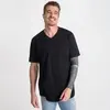 Camiseta Básica Gola V Masculina - Preto - 1
