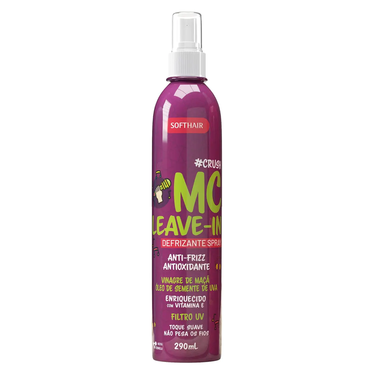 Soft Hair Mc Leave In (Defrizante Spray) Vinagre De Maçã - 1
