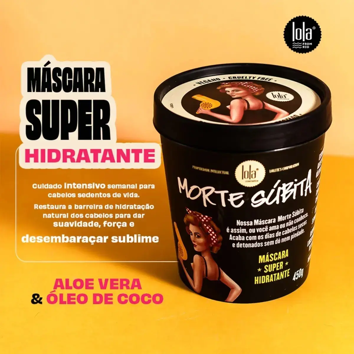 Máscara De Hidratação Morte Súbita 450g Lola Cosmetics thumbnail 4