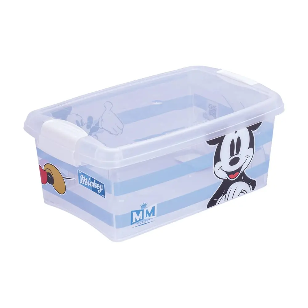 Plasútil Caixa Organizadora de Plástico Mickey com Travas Multiuso 4,2L