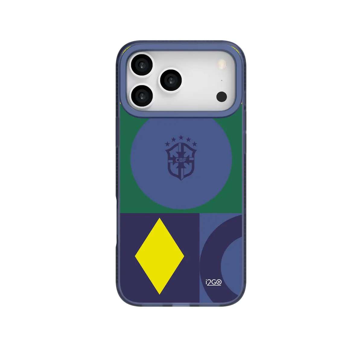 i2GO Capa iPhone 17 PRO MAX com Magsafe Linha Oficial Seleção Brasileira CBF, TPU Reforçado, Compatível com Carregamento por Indução