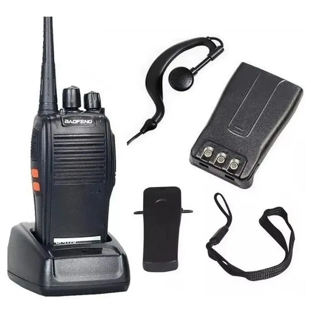 Kit 2 Rádio Comunicador Walk Talk Baofeng 777s com Fone