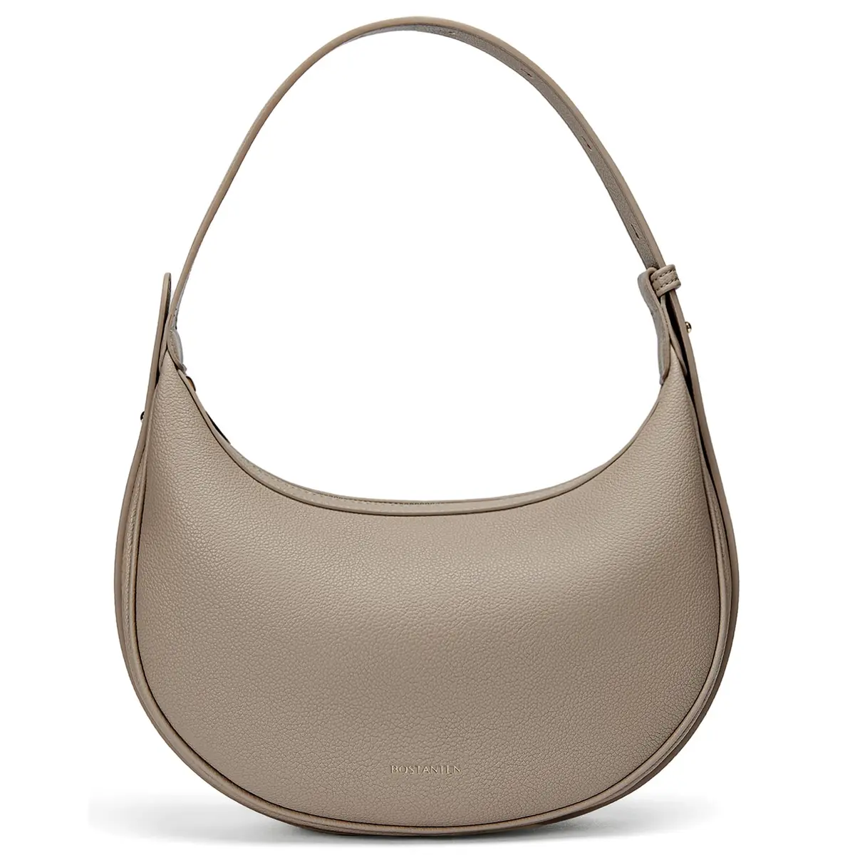 BOSTANTEN Bolsa Feminina Meia-Lua, Bolsa de Ombro e Tiracolo 3 em 1, Hobo Pequena com Alça Ajustável, Zíper e Bolsos Internos, Leve e Versátil para Trabalho, Passeio e Dia a Dia