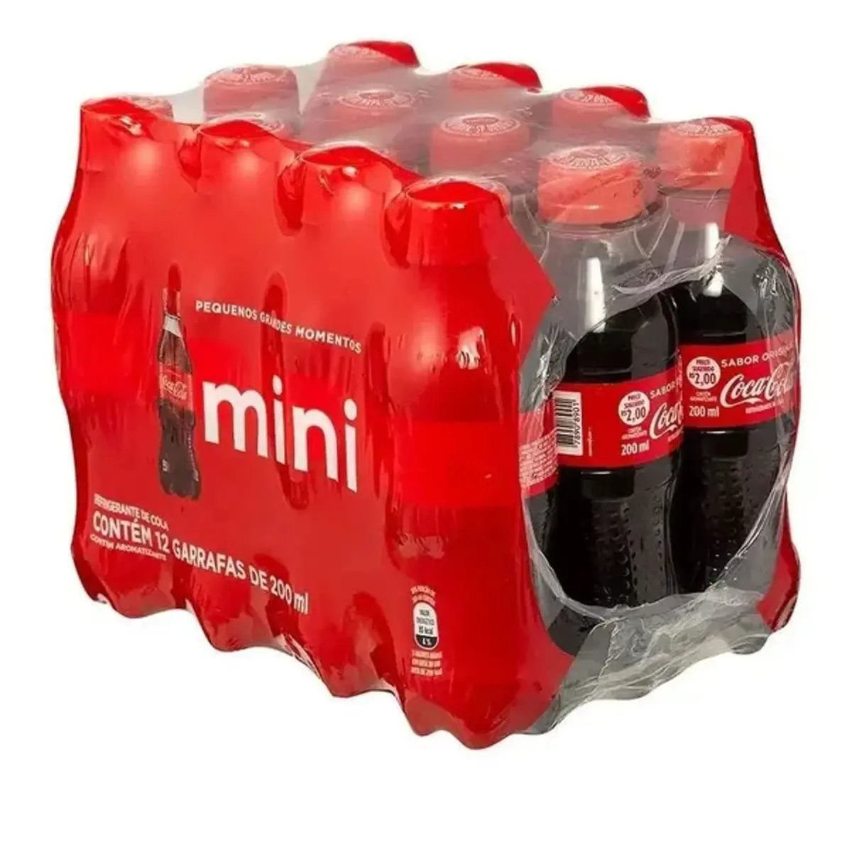 Refrigerante Coca-Cola Mini PET 200ml (36 unidades) - 1