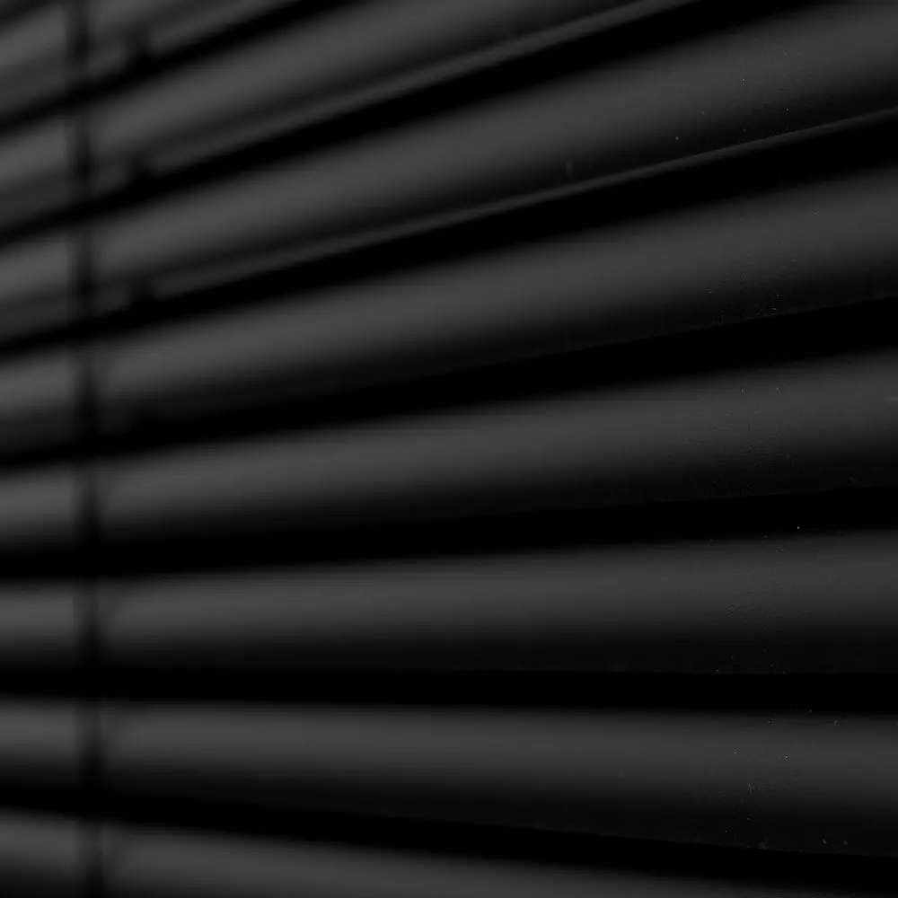 Persiana Horizontal de PVC Largura Altura 80 x 1,30cm na Cor Preta para Salas, Quartos e Escritórios. - 1
