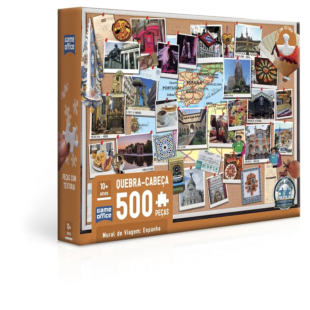 Toyster - Viagem para a Espanha - Quebra-cabeça 500 Peças - Game Office