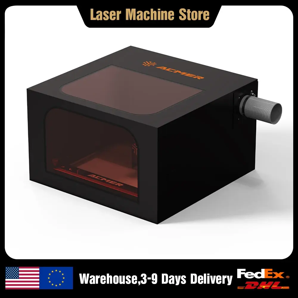 Capa Protetora ACMER R20 para Gravador a Laser, à Prova de Fogo e Poeira, com Ventilador para Máquina de Corte e Gravação a Laser CNC