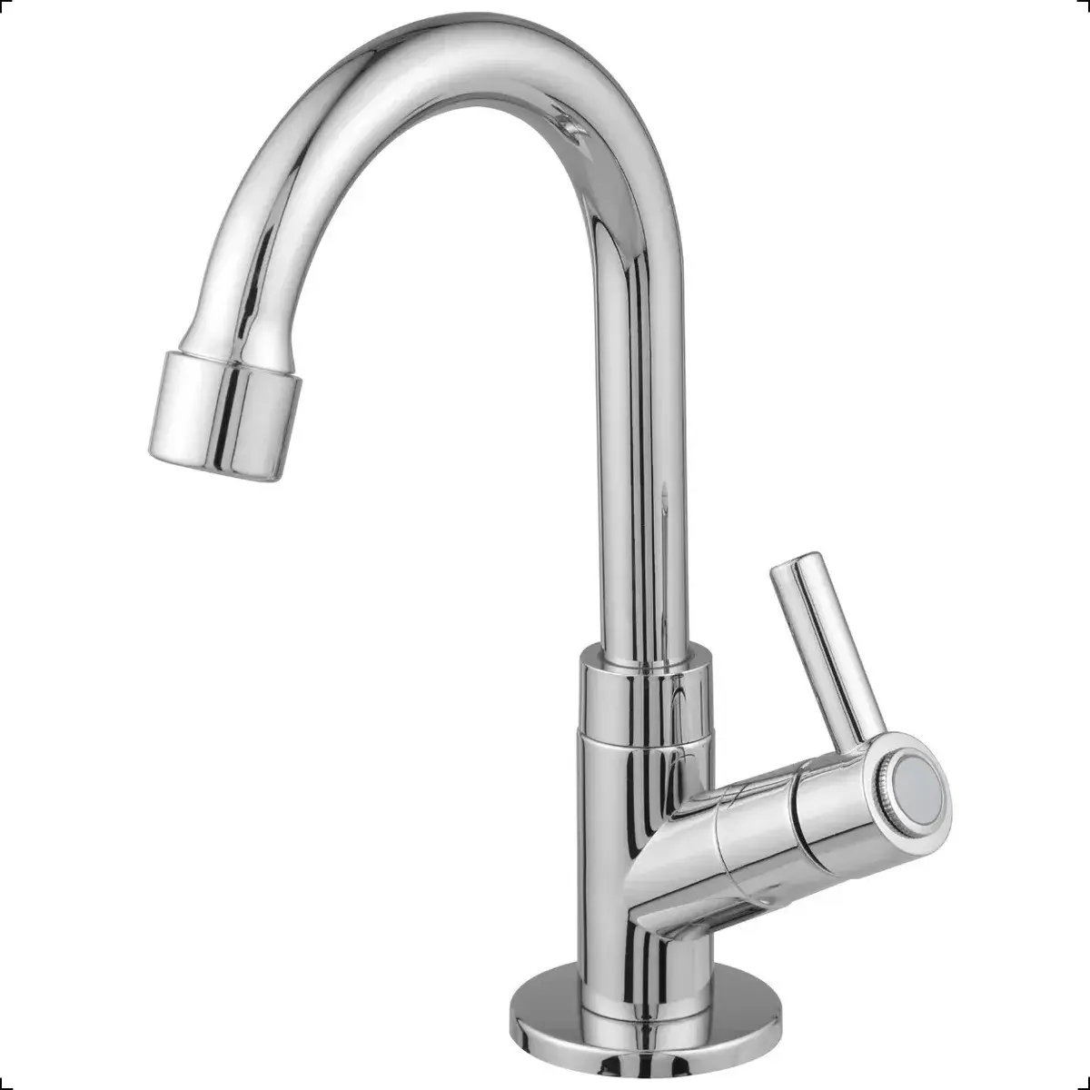 Torneira Lavatorio Banheiro ABS 1/4 Volta Cromada Hope Metais 1198 C72 Plateado