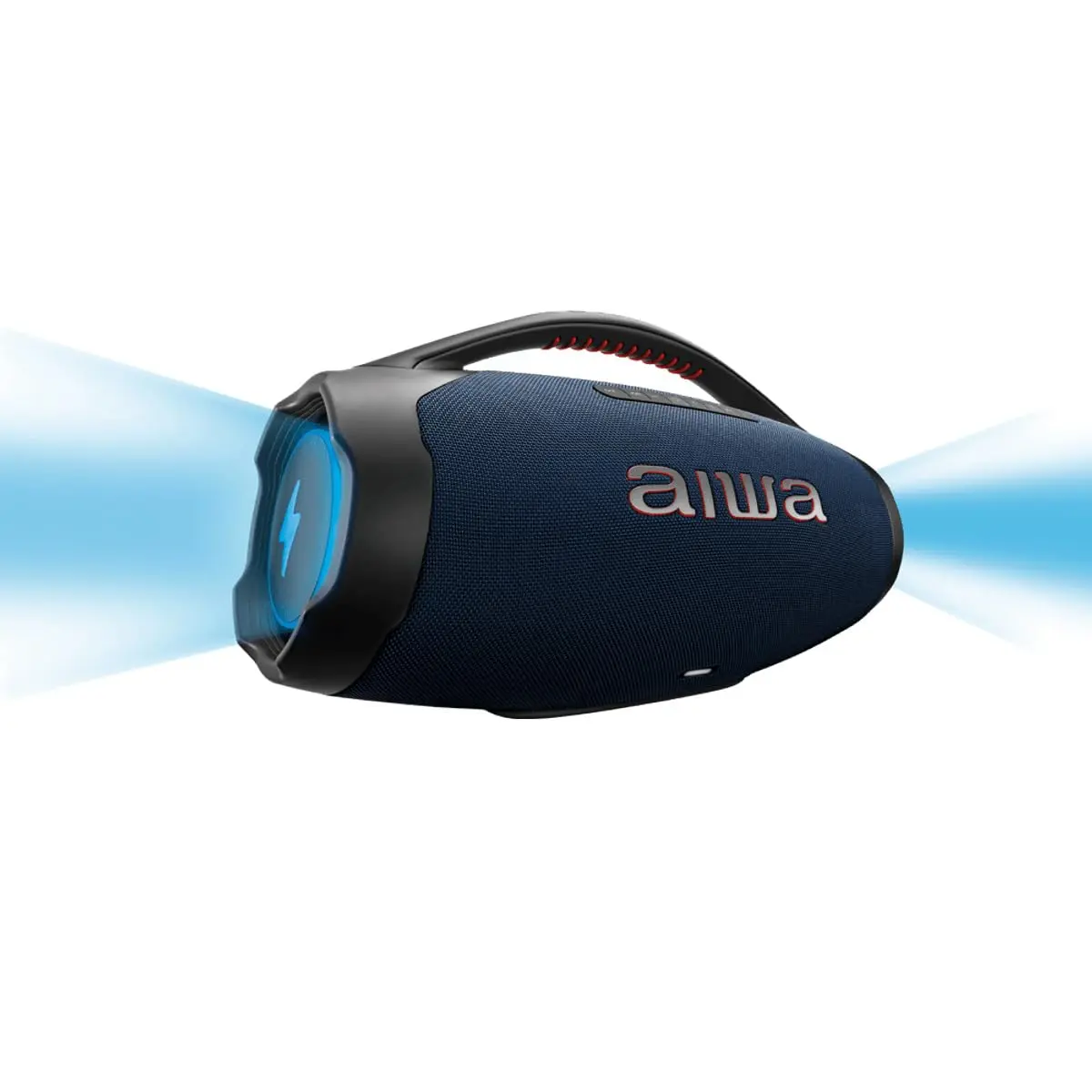 Caixa de Som Boombox Plus AIWA BBS-01-LBL 200W BT 30H IP66 USB RGB - 1