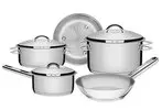[Magalu/Mastercard] Jogo de Panelas Tramontina Inox 5 Peças - 1