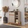 Buffet bari 1 pt 1 gv off white e cedro