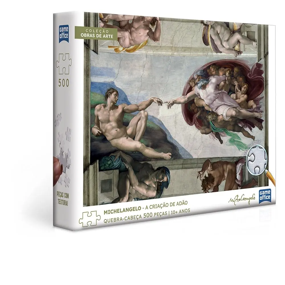 Toyster - Quebra-cabeça: Michelangelo - A Criação de Adão - 500 peças - Game Office