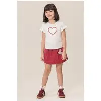 Infantil - Blusa Bugbee em Meia Malha com Bordado