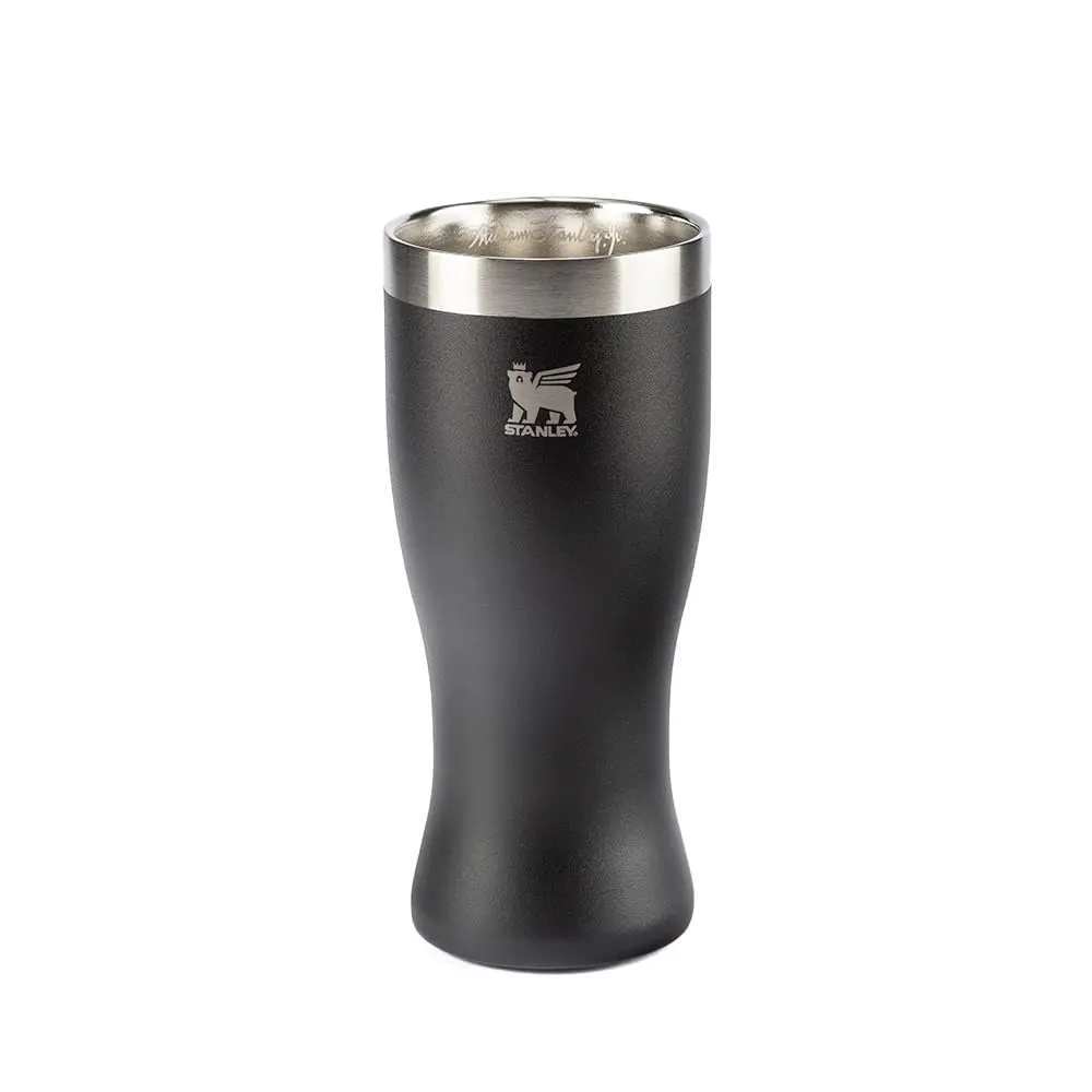 Stanley - Copo Térmico Pilsner, 444ml, Copo para Bebidas Frias ou Quentes, Foundry Black - 1