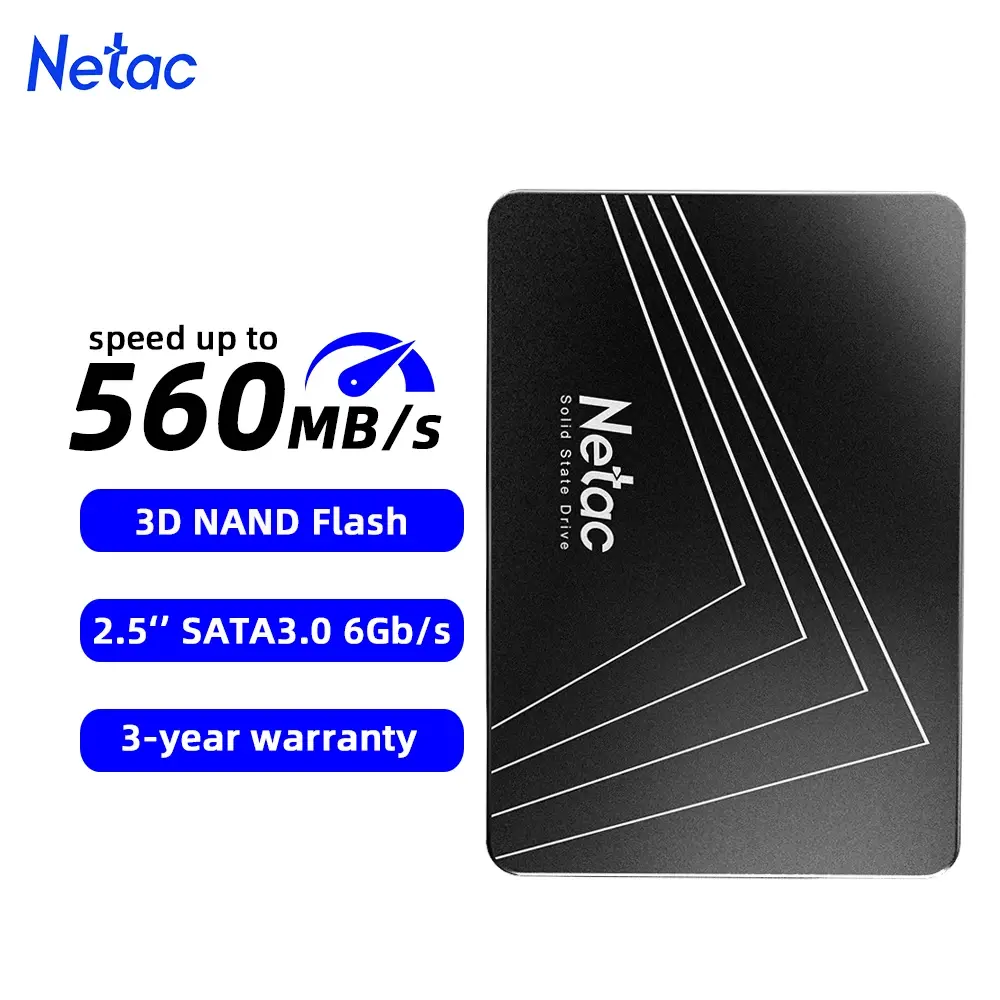 Netac sata3 ssd 2.5 ''2tb 1tb hd disco rígido sata hdd 512gb 256gb 128gb 480gb 960gb disco rígido de estado sólido interno para computador portátil