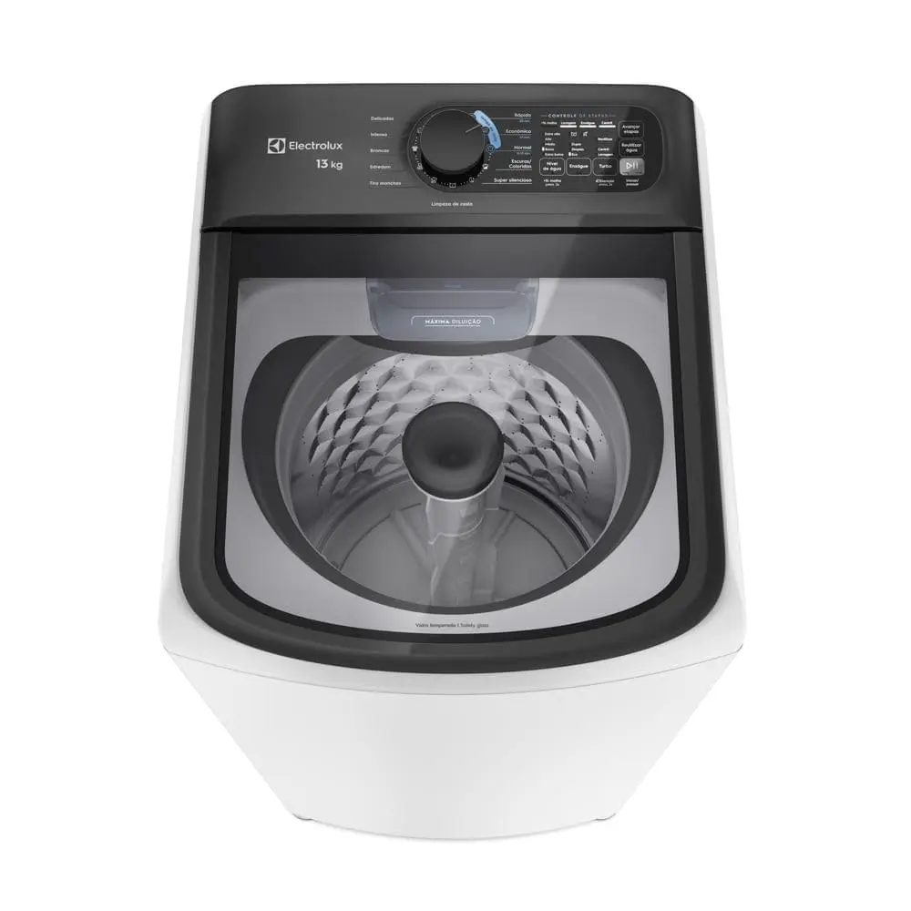 Electrolux Máquina de Lavar Electrolux Efficient 13kg Branca Compacta, Econômica e Pré-diluição (LET13) 220V