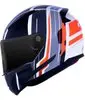 Capacete Ls2 Rapid Ff353 Flag Preto Vermelho Branco - 1