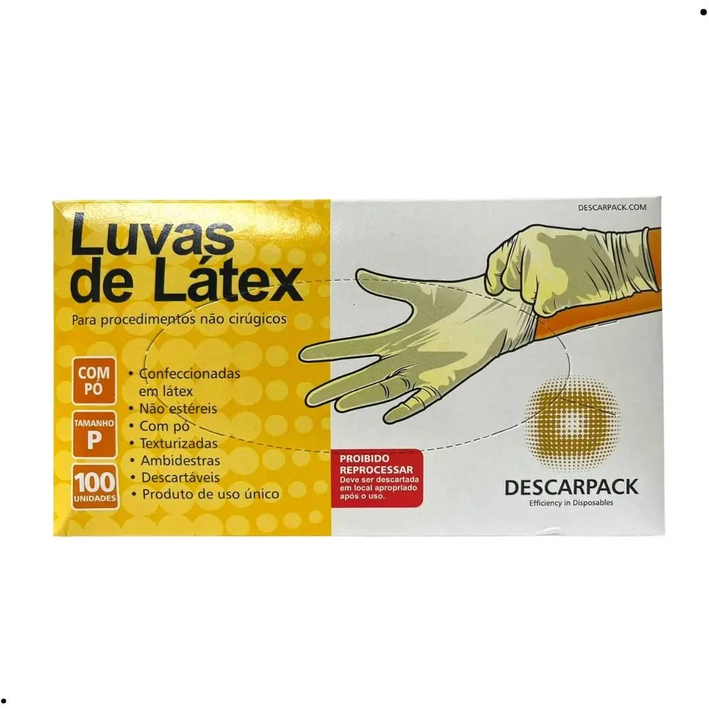Descarpack Luva Procedimento Látex 100 Unidades Multicolorido - 1