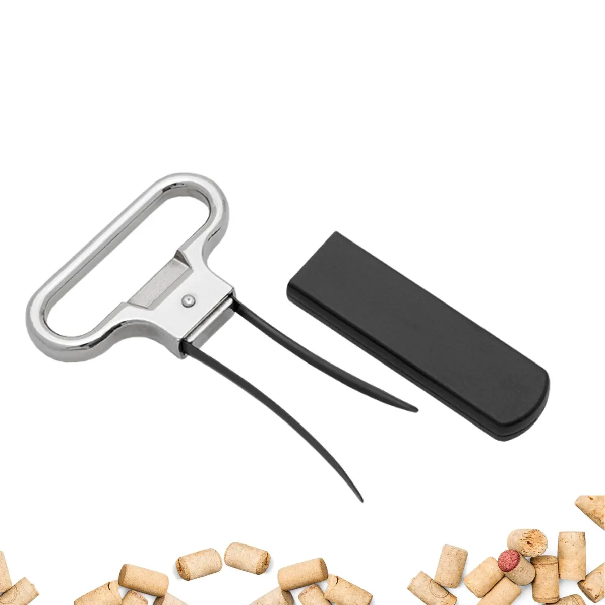 Mimo Style Pinça Saca Rolhas de Garrafa - Produzido em Zinco e Plástico ABS de Grau Alimentício; Puxador de Rolha Com Design Compacto e Eficiente; Forma Fácil de Extrair Rolhas de Vasilhames de Vinho; - 1