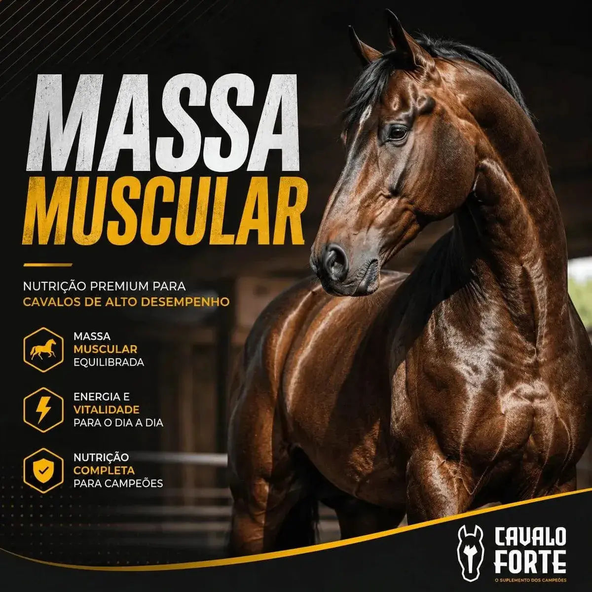 1kg Cavalo Forte Premium Suplemento Cavalo Equinos thumbnail 3