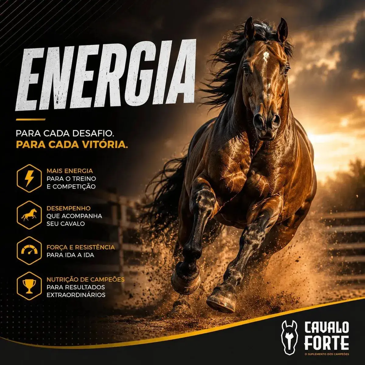 1kg Cavalo Forte Premium Suplemento Cavalo Equinos thumbnail 5