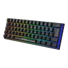 Teclado Gamer Mecânico Neologic Precision Dark 60%, Rainbow, 61 Teclas, Switch Red, Cabo Tipo C, Preto, PREDRK-RED - 1