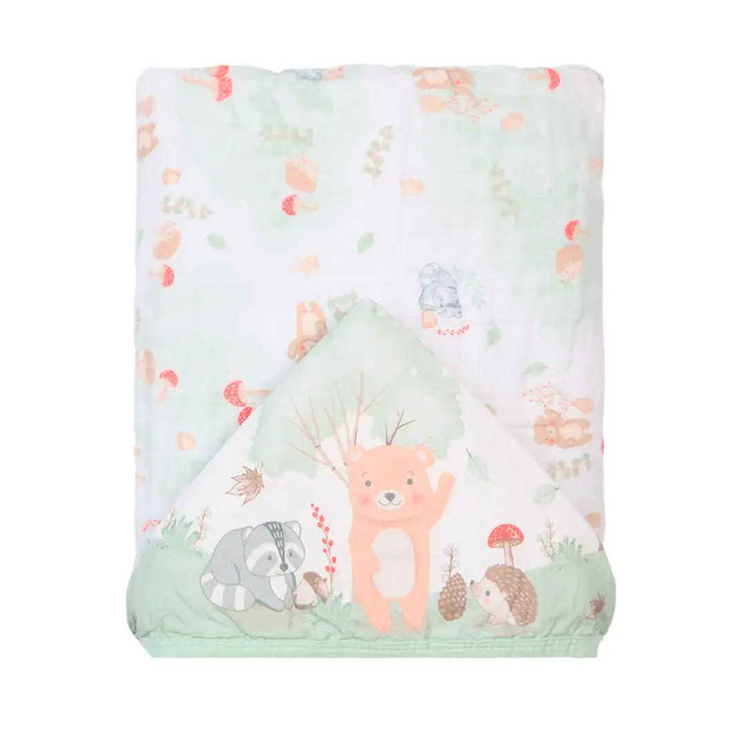 Toalha de Banho Soft Papi com Capuz Est 90Cm X 80Cm, Estampado
