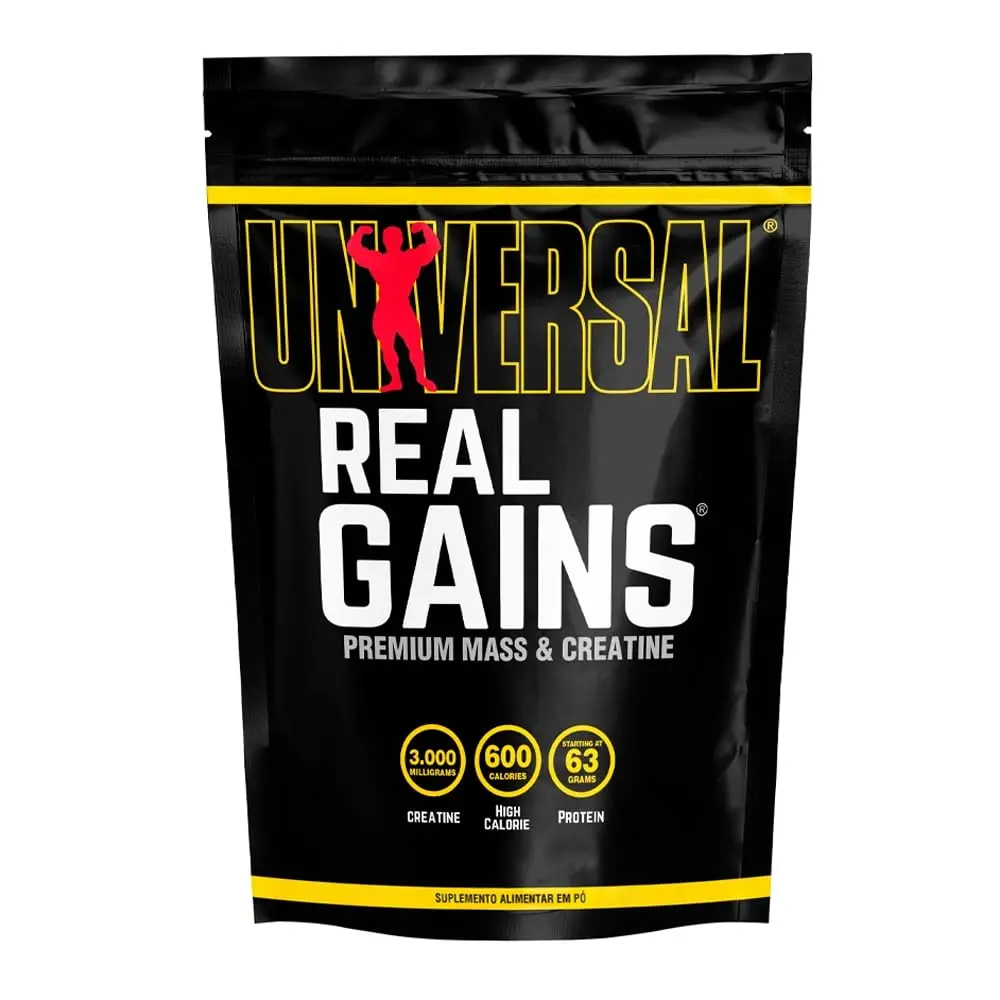 Hipercalórico Real Gains - Universal Nutrition (5Kg, Baunilha)