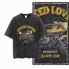 [App/ R$19 Moedas ] Camiseta Divertida em algodão gráfico Motorcycle unisexx - 1