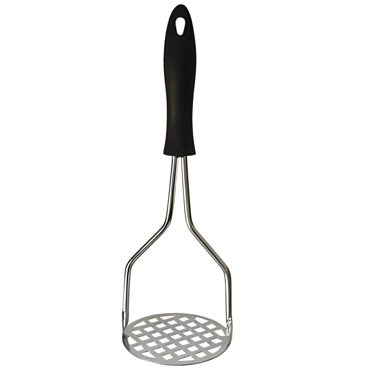 Amassador de Batata e Legumes Inox Manual Ergonômico Amassador Para Purê com Cabo Plástico Anti Calor - 1