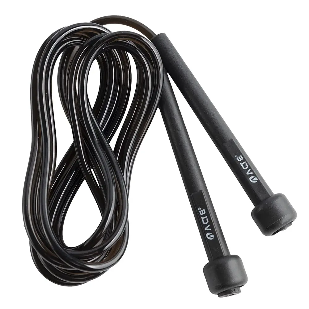 Acte, Corda de Pular 2,75m em PVC para Crossfit e Treino Funcional T95, Preta