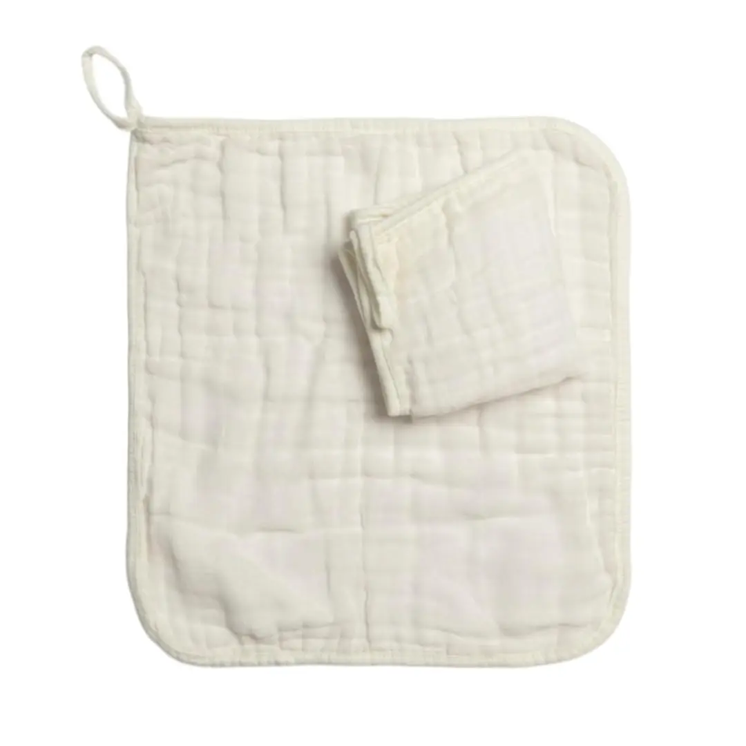 Paninho de Boca Papi Baby Soft Premium com Prendedor de Chupeta Cores 35 cm x 30 cm 2 Unidades, Purgado