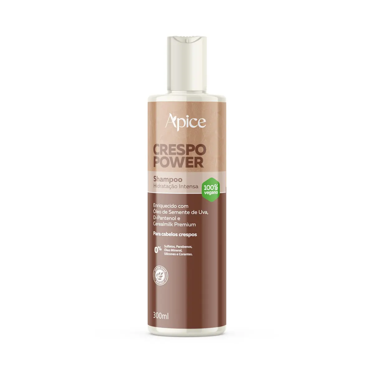 APSE Shampoo Crespo Power Hidratação Intensa | Limpeza Suave e Nutrição Profunda para Cabelos Crespos | 300ml