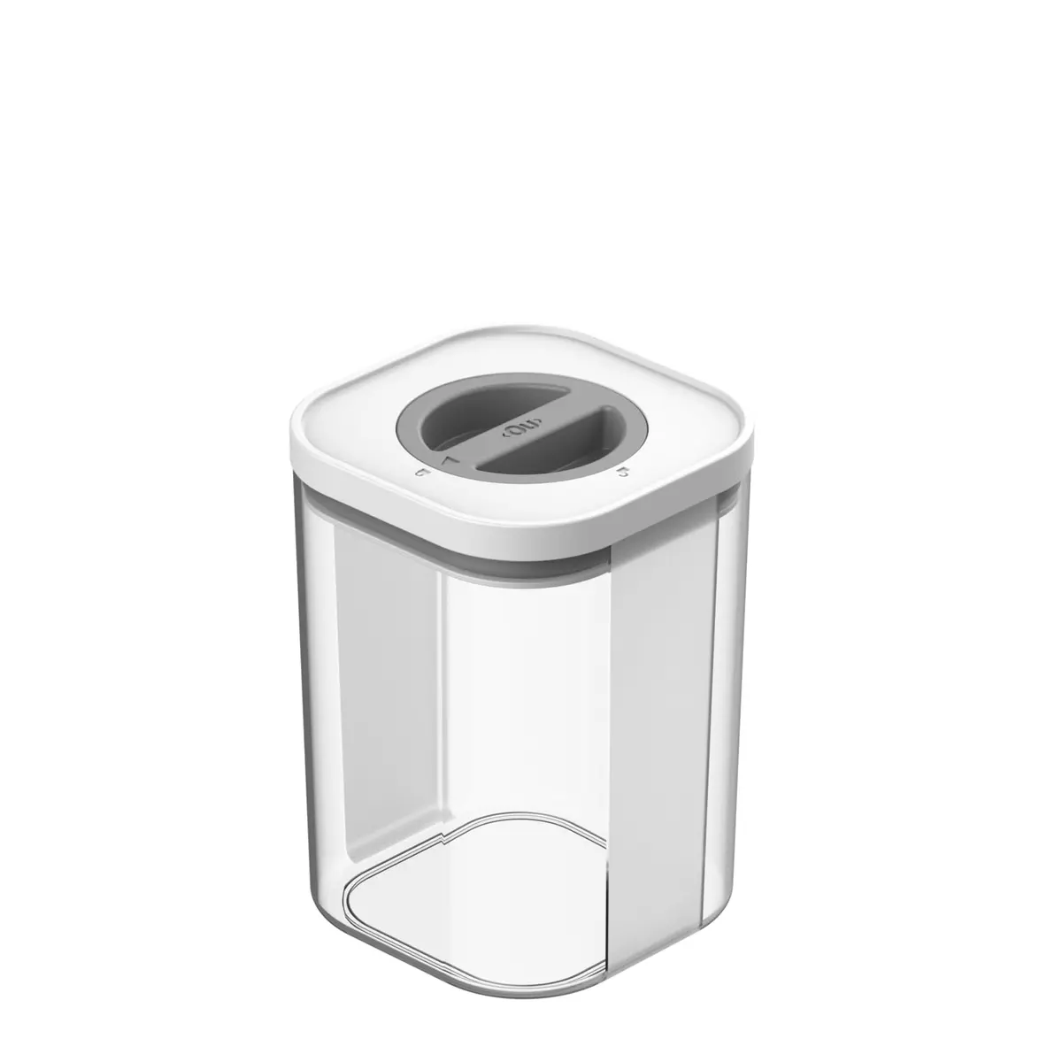 Ou Pote Hermético Quadrado 1,2L Branco Linha Bolt | Alta performance