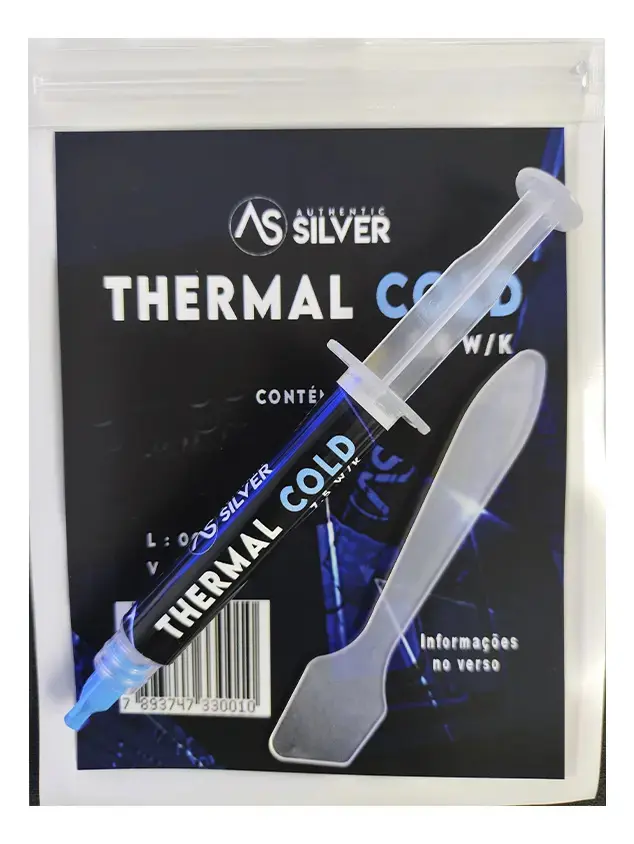 Pasta Termica Seringa 3.0g Thermal Cold 7.5w/k Silicone Modificado e Óxidos Metálicos thumbnail 4