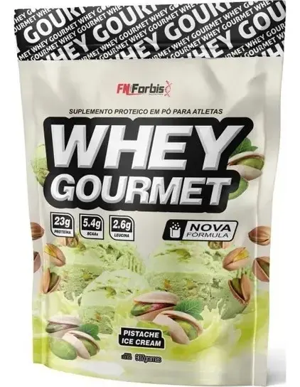 Whey Protein Gourmet Refil 907g Fn Forbis Sabor Pistache - 1