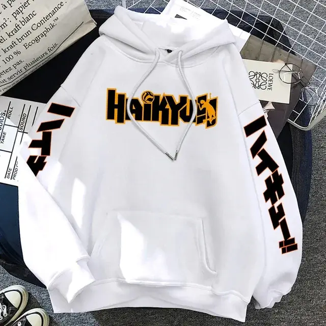 Moletom Canguru Blusa De Frio Haikyuu Karasuno High Aniome Voleyball Unissex - 1