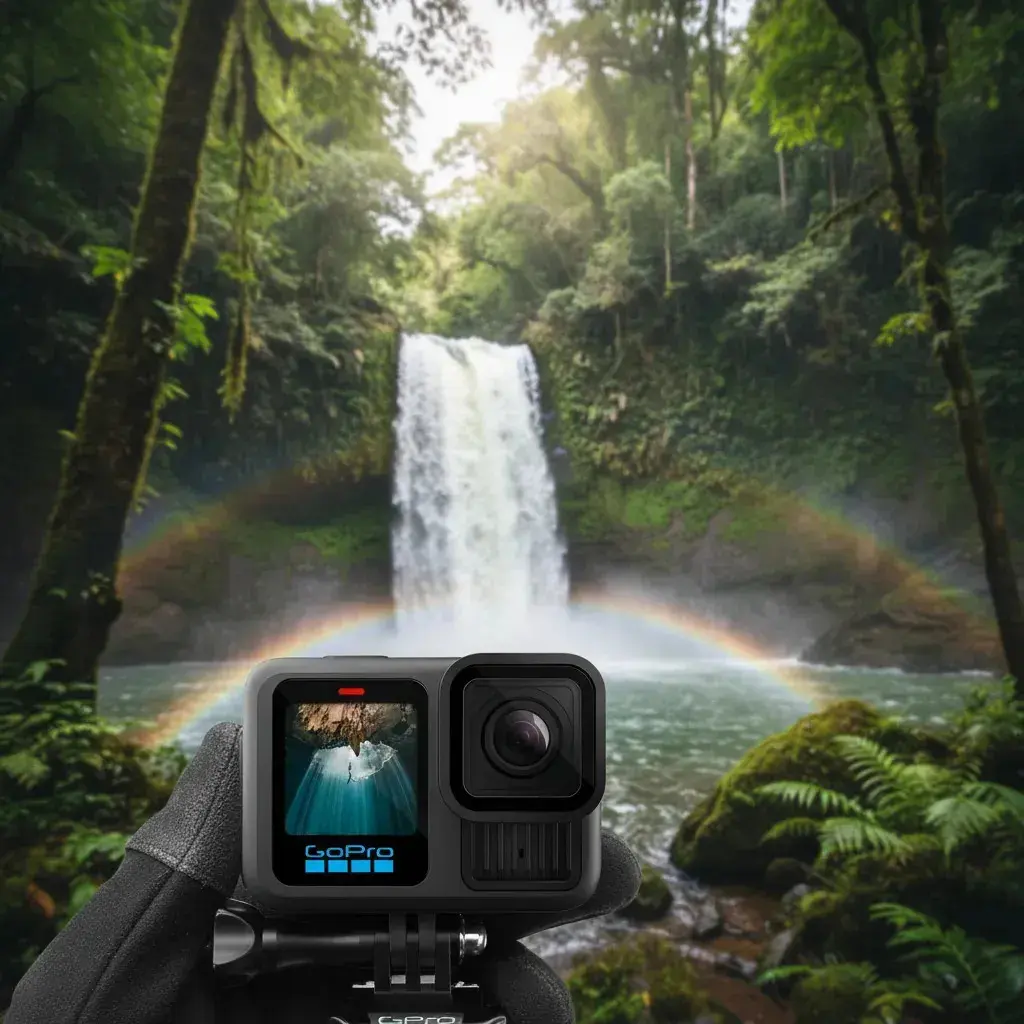 GoPro HERO13 Black - Câmera de ação à prova d'água 10m, 5.3K60, 27MP, HyperSmooth 6.0, GPS, Wi-Fi 6, Detecção Automática das lentes HB-Series thumbnail 4