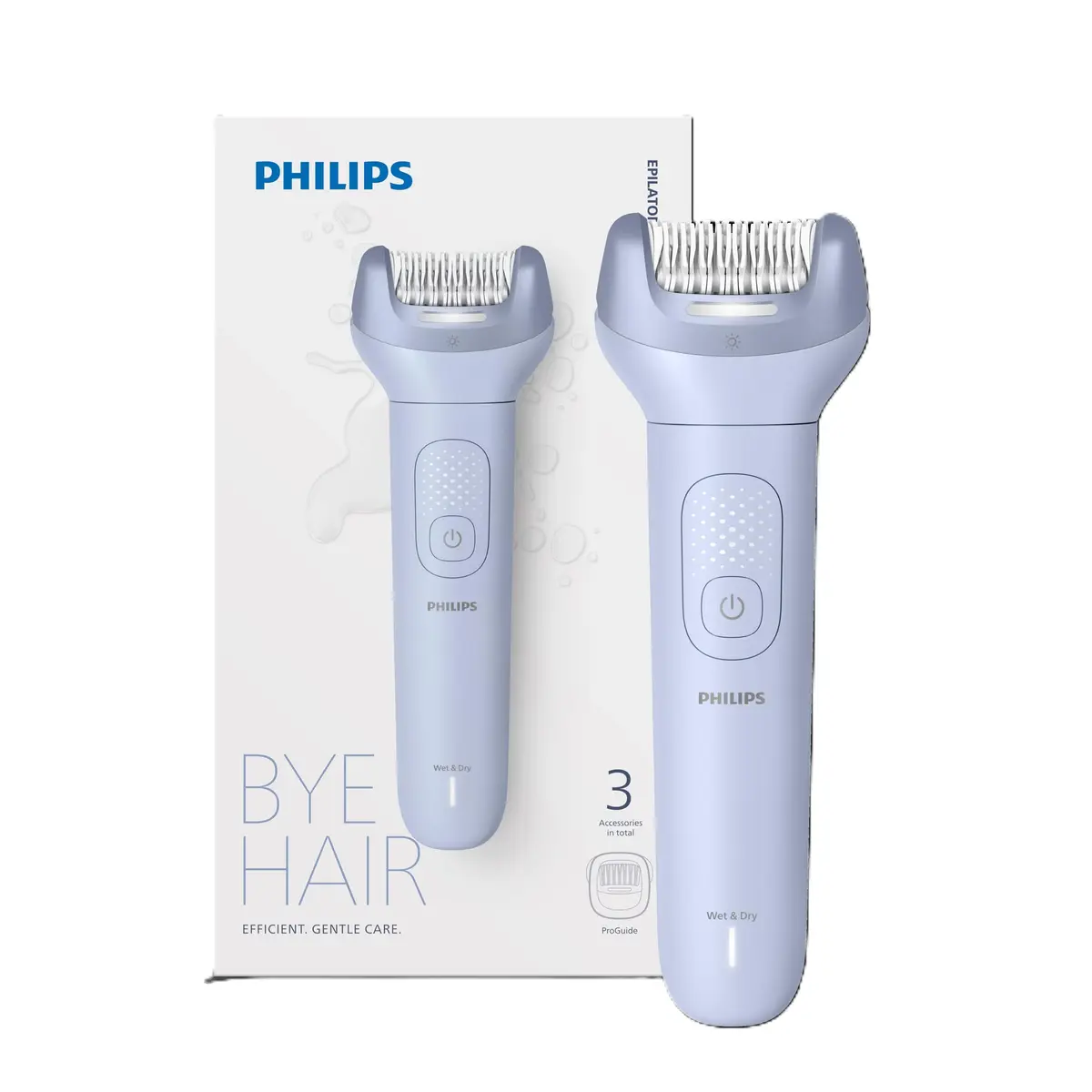 Depilador Feminino Philips Série 8000 ProGuide, Seco ou Molhado | Pele macia por até 4 semanas | Uso para cuidados corporais | Uso simples na rotina | BRE708/00