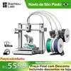 【Do Brasil】 Impressora 3D Multicor Auto Leveling 500mm/s Bambu Lab A1 Combo AMS - 1